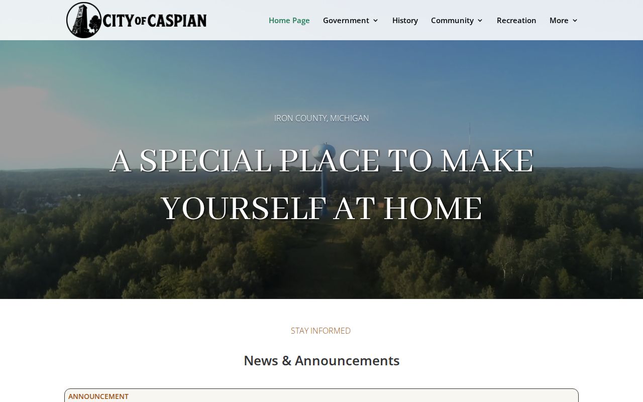 Caspian police and city hall contacts for a warrant question